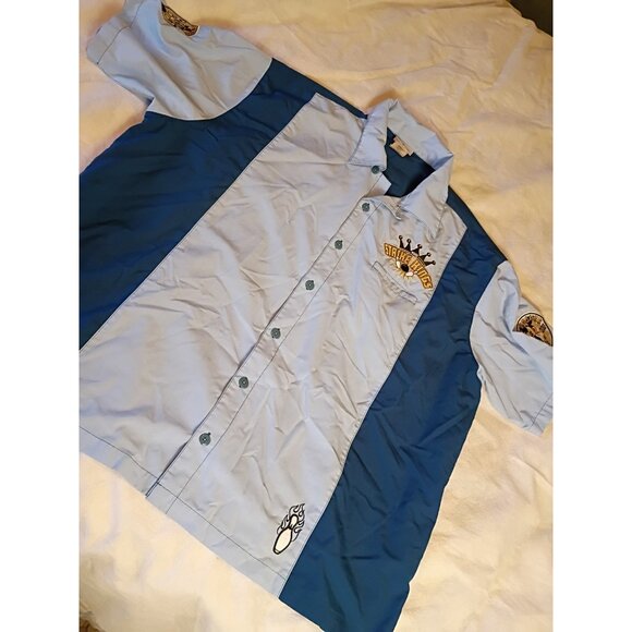 Vintage 90s Disneyland Bowling Shirt 2XL Mickey Mouse The Strike Kings - Picture 6 of 9